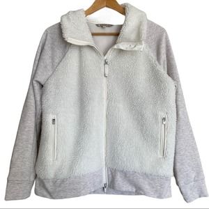 Athleta Faux Sherpa Zip Up Jacket Medium